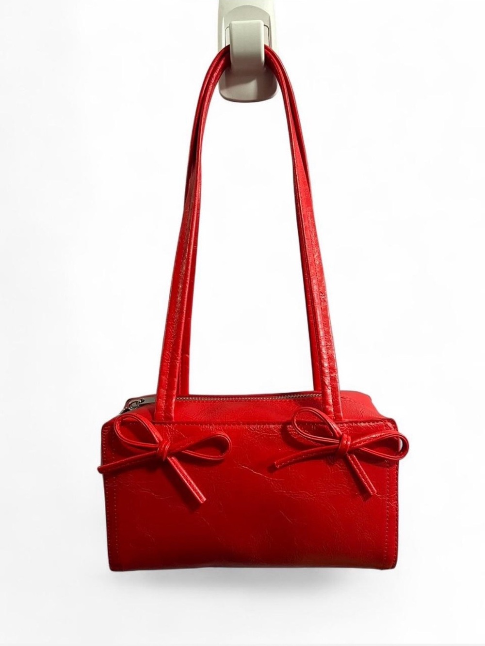 Kimchi Blue Bow Bowler Bag - Red